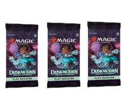 3 Packs MTG Play Booster Pack Lot for MTG Duskmourn: House of Horror - Image 1
