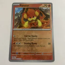 Pansear 20/182 Paradox Rift Reverse Holo Pokemon TCG Scarlet & Violet NM - Image 1