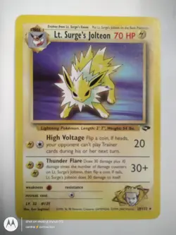 Vintage Lt. Surge’s Jolteon #28 | Pokemon Gym Challenge - Image 1