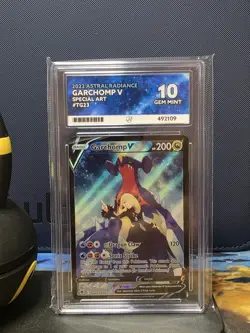 Pokemon TCG Garchomp V TG23/TG30 Astral Radiance ACE graded GEM MINT 10 - Image 1