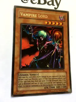 YUGIOH - VAMPIRE LORD - DB2-EN116 - ULTRA RARE - NEAR MINT - DARK BEGINNING 2 - Image 2