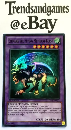 YUGIOH - CHIMERA THE FLYING MYTHICAL BEAST - LCYW-EN052 - 1ST ED - SUPER - MINT - Image 1