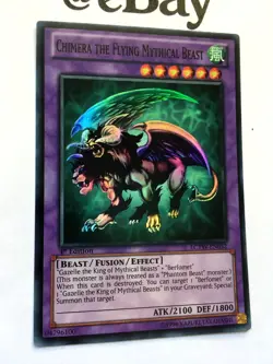 YUGIOH - CHIMERA THE FLYING MYTHICAL BEAST - LCYW-EN052 - 1ST ED - SUPER - MINT - Image 2