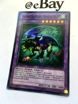 YUGIOH - CHIMERA THE FLYING MYTHICAL BEAST - LCYW-EN052 - 1ST ED - SUPER - MINT - Image 3