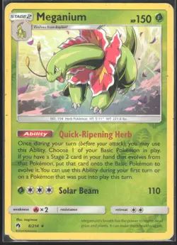 Meganium 8 Lost Thunder - Reverse Holo Pokemon DMG (Rare) - Image 1