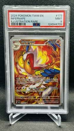 2025 Pokemon TWM EN Infernape - 173/167 - PSA 9 - MNIT IR - Image 1