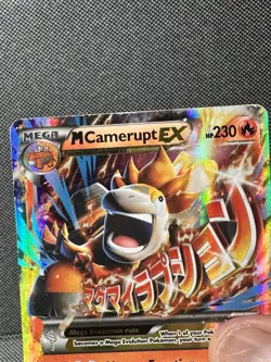Pokemon TCG Mega M Camerupt EX Standard Size Card XY198 Holo | MP - Image 3