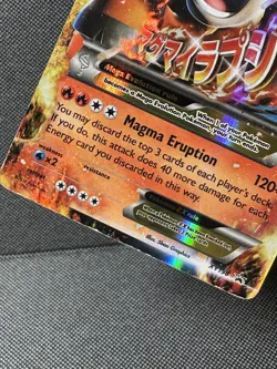 Pokemon TCG Mega M Camerupt EX Standard Size Card XY198 Holo | MP - Image 4