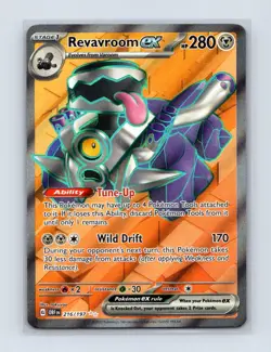 Revavroom ex 216/197 Ultra Rare Obsidian Flames Pokemon Near Mint - Image 1