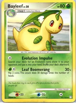 Pokemon TCG Bayleef 41/122 Mysterious Treasures LP - Image 1