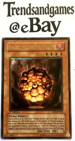 YUGIOH - GAIA SOUL THE COMBUSTIBLE COLLECTIVE - RDS-EN028 - 1ST ED - EXCELLENT - Image 1
