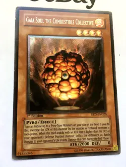YUGIOH - GAIA SOUL THE COMBUSTIBLE COLLECTIVE - RDS-EN028 - 1ST ED - EXCELLENT - Image 2