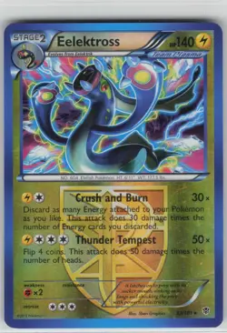 HP Eelektross 33/101 Reverse Holo Rare Plasma Blast Pokemon 2013 - Image 1
