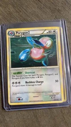 Pokemon TCG Porygon2 HGSS23 HeartGold & SoulSilver Holo English 2010 80HP - Image 1