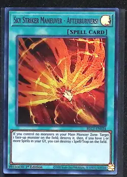 Sky Striker Maneuver - Afterburners! BLC1-EN024 (Silver) - Ultra Rare Yugioh - Image 1