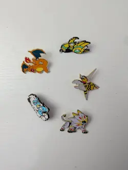 5 Pokemon Enamel Pin Badge Lot 2026 - Image 2