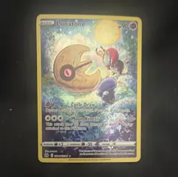 Pokemon Lunatone GG11/GG70 Crown Zenith Ultra Rare Holo 90 HP Card - Image 1