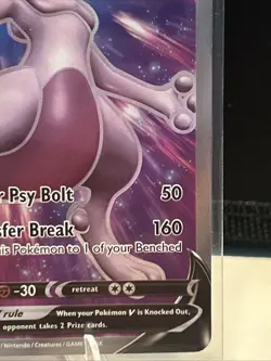 Pokemon Mewtwo V SWSH229 SWSH: Sword & Shield Promo Full Art Holo 220 HP - Image 3