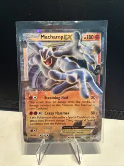 Pokemon Machamp EX XY108 XY Promo Full Art Holo Pokemon Card NM - Image 1