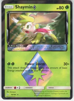 Shaymin ◇ 10/181 Prism Star Rare Team Up Pokemon Holo Near Mint - Image 1
