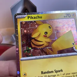 Pikachu 51/162 Cosmos Holo 2025 Pokemon Day Stamp Pokemon TCG NM - Image 2