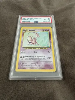 2001 Pokemon Neo Discovery 1 Espeon Holo PSA 6 - Image 1