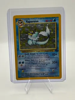 Pokemon 1999 Vaporeon 12/64 Holo Rare - Image 1