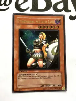 YUGIOH - SOD-EN033 - PENUMBRAL SOLDIER LADY - 1ST EDITION - ULTIMATE RARE - Image 2