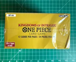 Bandai One Piece Card Game OP-04 Kingdoms of Intrigue Eng Booster Box *DAMAGED* - Image 1
