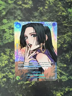 One Piece Card Game Boa Hancock OP01-078 SP Special Alt Art Holo English 2023 - Image 1