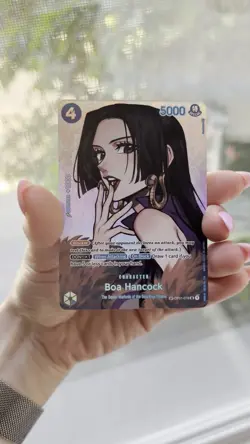 One Piece Card Game Boa Hancock OP01-078 SP Special Alt Art Holo English 2023 - Image 2