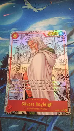 Silvers Rayleigh OP08-118 Manga SEC Two Legends ONE PIECE Card - English - Image 1