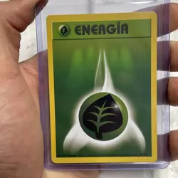 Pokemon GRASS ENERGY 99/102 - Base Set - NM/MT - SPANISH Nintendo Vintage Card - Image 1