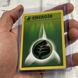 Pokemon GRASS ENERGY 99/102 - Base Set - NM/MT - SPANISH Nintendo Vintage Card - Image 2