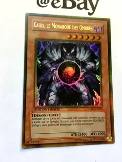YUGIOH - CAIUS LE MONARQUE DES OMBRES - GLD2-FR033 - EDITION LIMITEE - GOLD - NM - Image 2