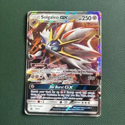 Solgaleo GX SM16 Black Star Promo Holo Rare Pokemon Card Sun & Moon - HP - Image 1