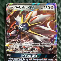 Solgaleo GX SM16 Black Star Promo Holo Rare Pokemon Card Sun & Moon - HP - Image 2