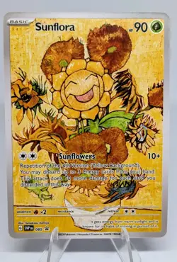 Sunflora Flower Pokemon x Van Gogh Black Star Promo ACG Art Card - Image 1