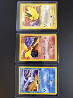 Pokemon TCG Movie Promo 3 Card Lot Articuno Moltres Zapdos Eng 1999 - Aoki Error - Image 1