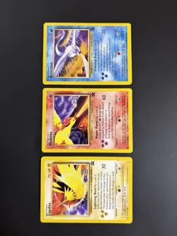 Pokemon TCG Movie Promo 3 Card Lot Articuno Moltres Zapdos Eng 1999 - Aoki Error - Image 2