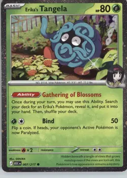 Erika's Tangela (Cosmo Holo) 007/217 Miscellaneous Cards & Products Pokemon NM - Image 1