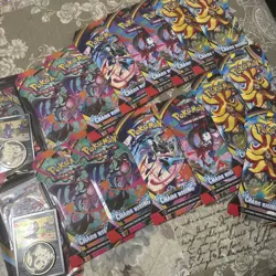 Pokemon Chaos Rising Mega Evolution Cards BUNDLE DEAL !! 16 Packs Total - Image 1
