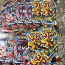 Pokemon Chaos Rising Mega Evolution Cards BUNDLE DEAL !! 16 Packs Total - Image 2