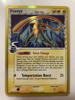 ✨ Pokemon Card Deoxys 6/110 Reverse Holo Foil EX Holon Phantoms EX 🧨 - Image 1