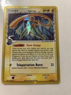 ✨ Pokemon Card Deoxys 6/110 Reverse Holo Foil EX Holon Phantoms EX 🧨 - Image 2
