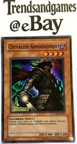 YUGIOH - CHEVALIER ARMAGEDDON - PTDN-FR021 - 1ere ED - SUPER RARE - EXCELLENT n2 - Image 1