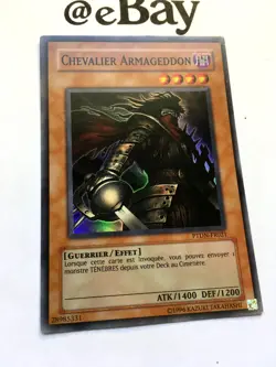 YUGIOH - CHEVALIER ARMAGEDDON - PTDN-FR021 - 1ere ED - SUPER RARE - EXCELLENT n2 - Image 2