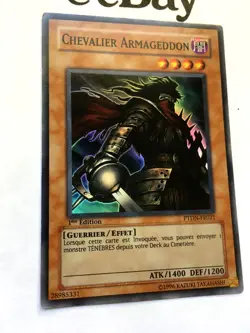 YUGIOH - CHEVALIER ARMAGEDDON - PTDN-FR021 - 1ere ED - SUPER RARE - EXCELLENT - Image 2