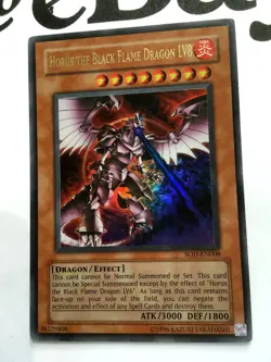 YUGIOH - SOD-EN008 - HORUS THE BLACK DRAGON LV8 - ULTRA RARE - Image 3