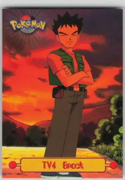 LP TV4 Brock #80 Topps Trading Cards Series 1 Pokemon 1999 - Image 1